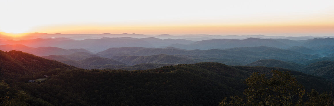 Sunrise from the Blue Ridge Mountain Club