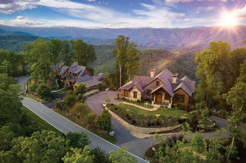 The Blue Ridge Mountain Club - aerial shot of luxury homes