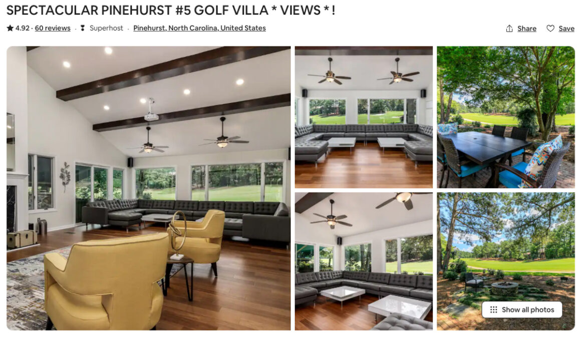 Pinehurst NC Places To Stay Golf Villa