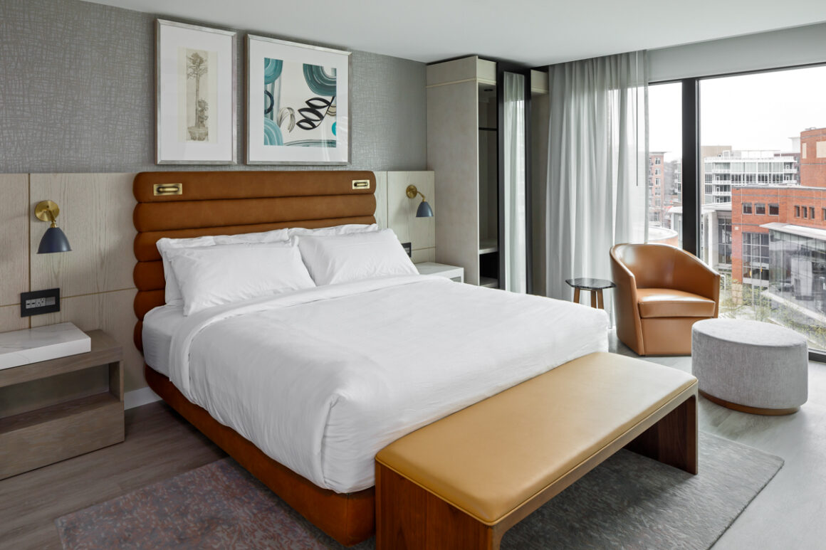 AC Hotel By Marriott Greenville SC Luxury Suite Guest Bedroom