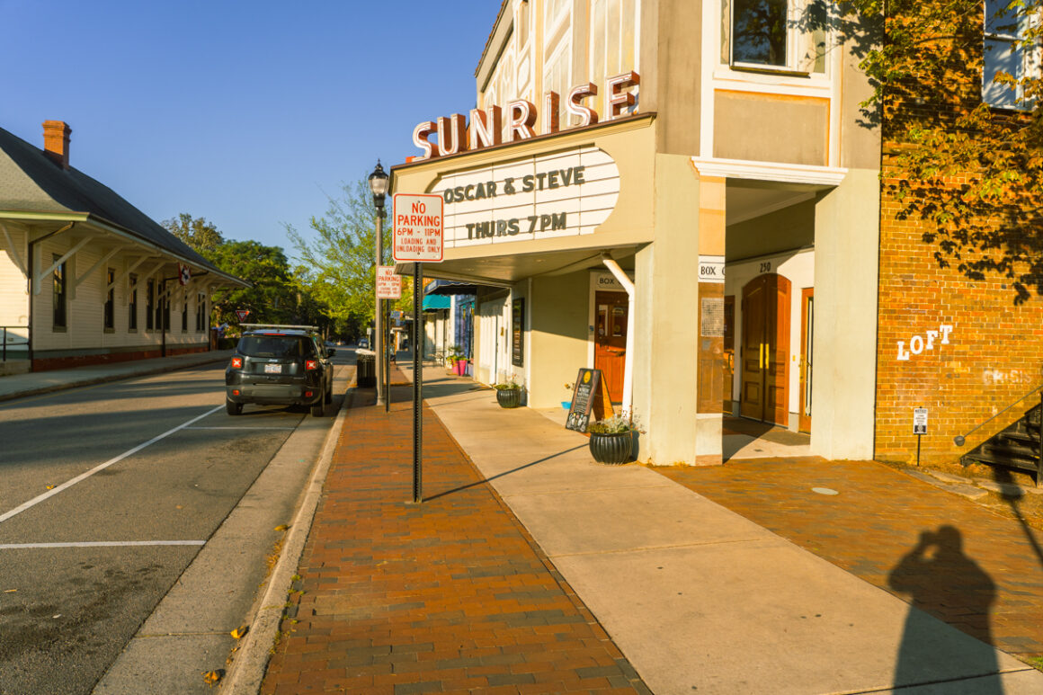 Sunrise Theater in downtown Southern Pines NC