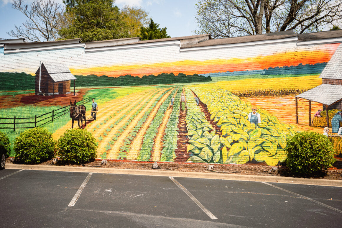 Mural in downtown Carthage NC