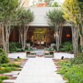 Beautiful outdoor space at The Umstead Hotel in Cary NC
