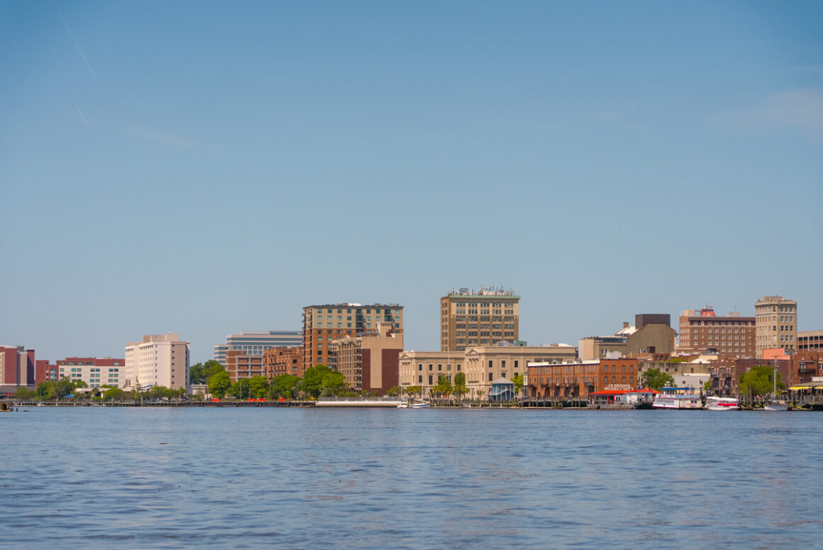 views of Wilmington from the Cape Fear River