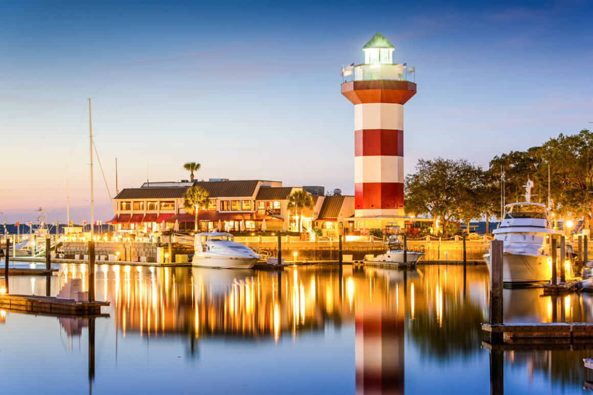 Harbour Town Lighthouse in Hilton Head South Carolina