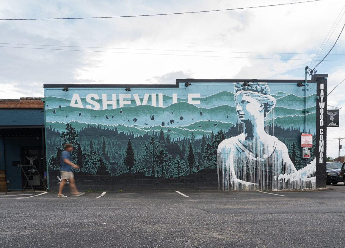 Mural in West Asheville NC 