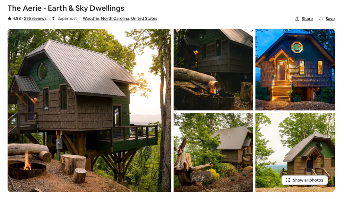 Earth & Sky Dwellings treehouses in Asheville