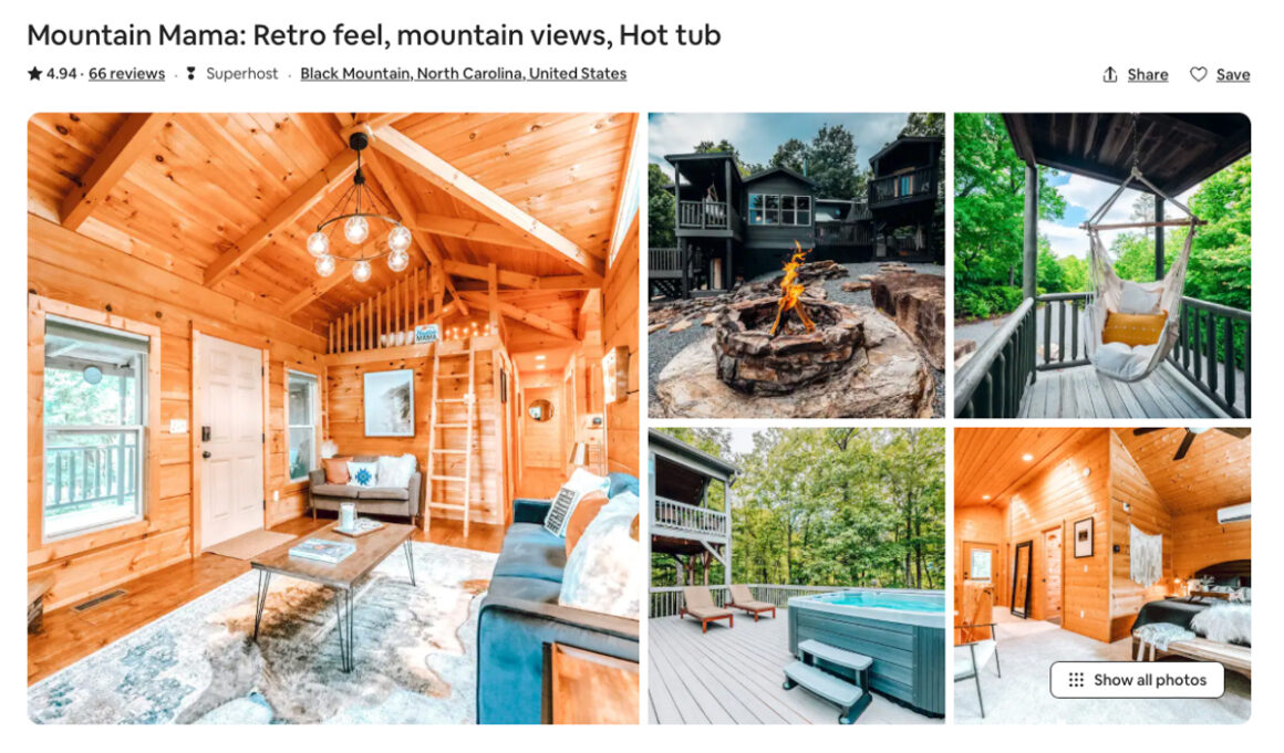 Mountain Mama airbnb in Asheville NC