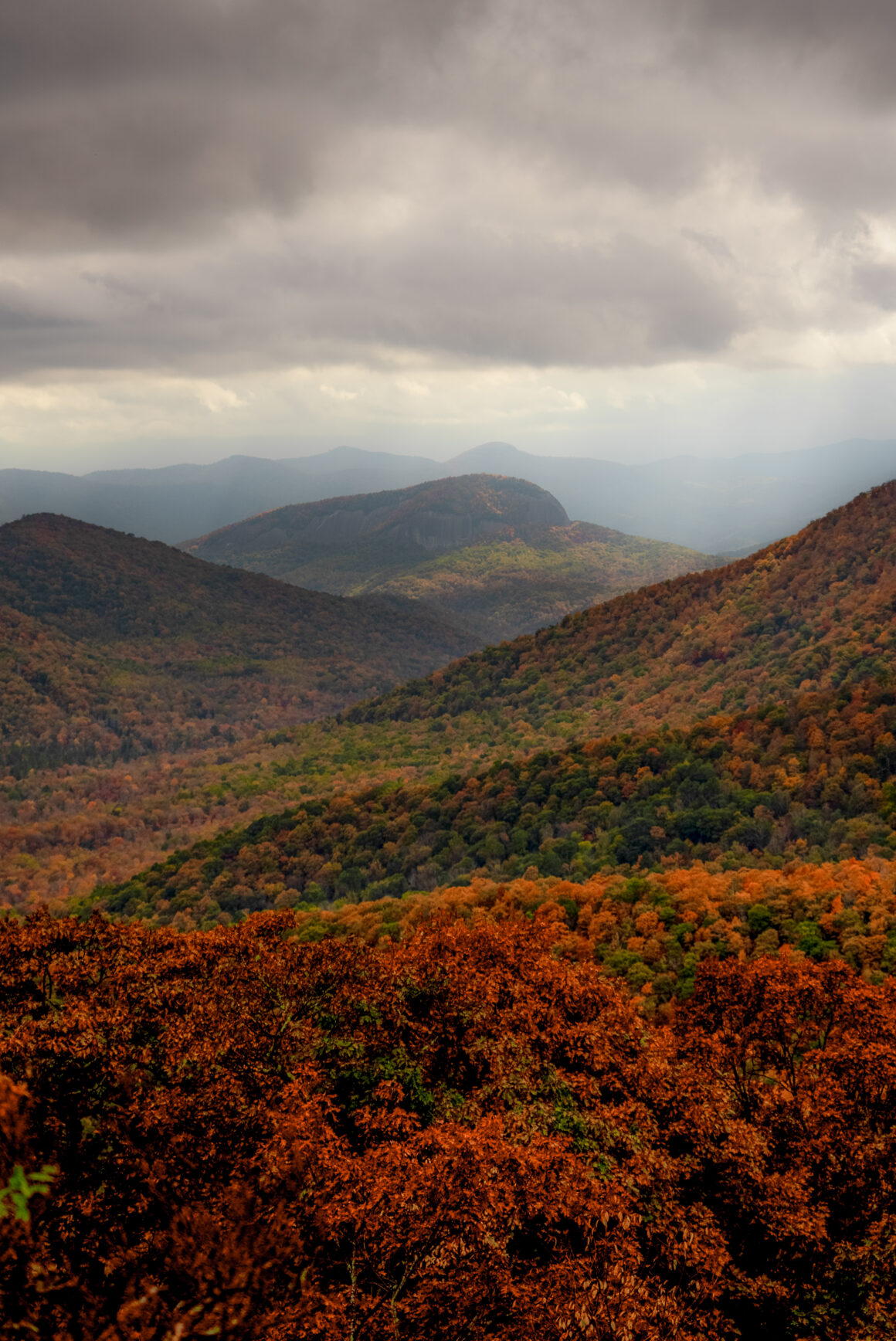 Fall on the Blue Ridge Parkway - Looking Glass Rock