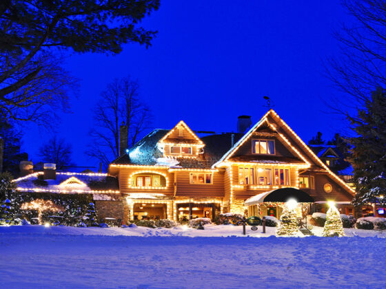 Chetola Resort in the snow in Blowing Rock NC